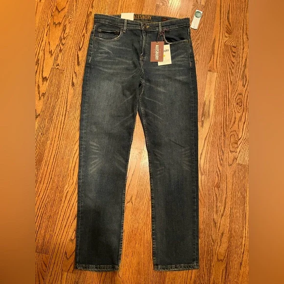 Men's Alesbury Slim Fit Blue Jeans 33 x 32 - Picture 3 of 10